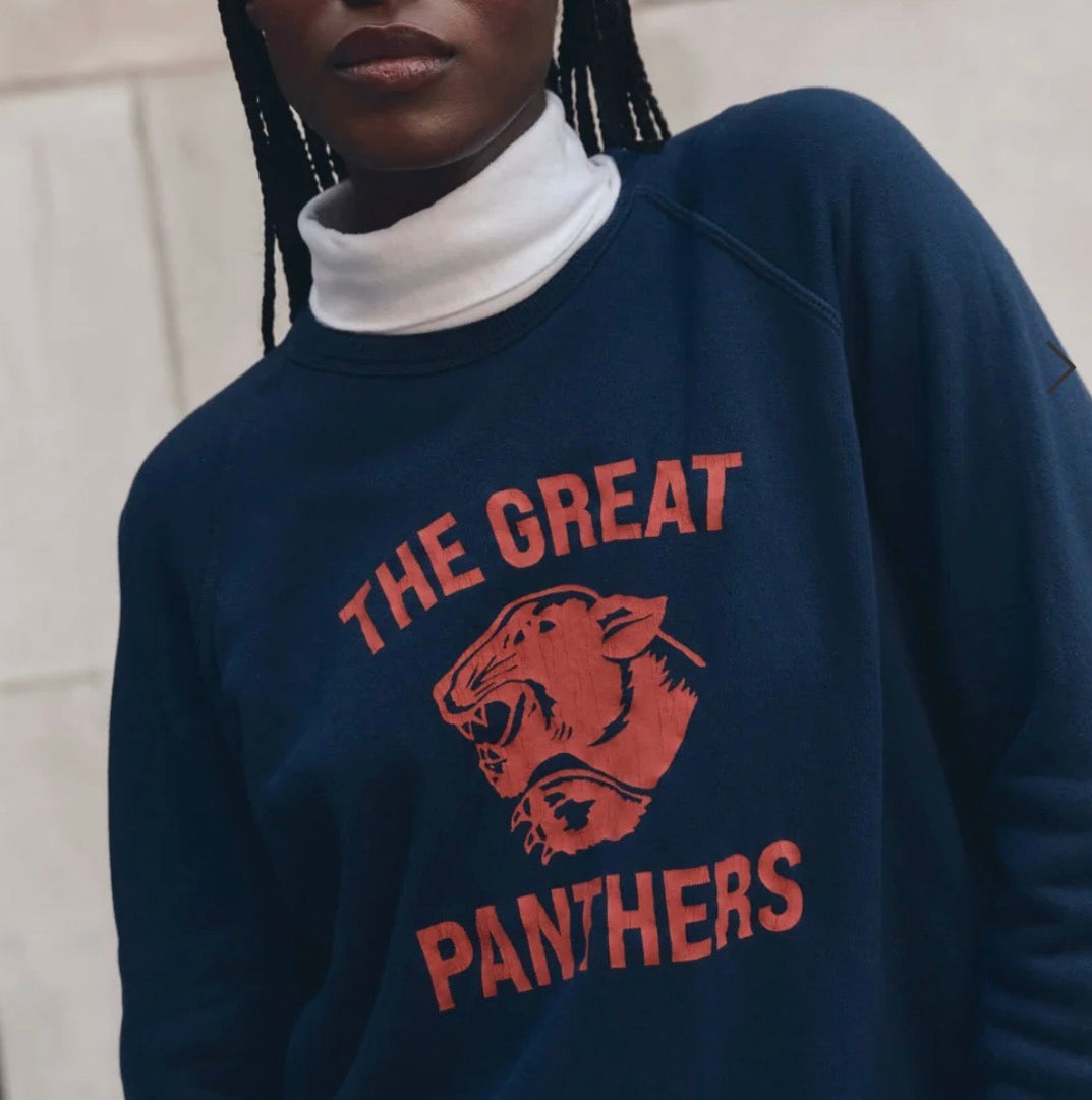The Fleece Rookie Sweatshirt W/ Growling Panther True Navy