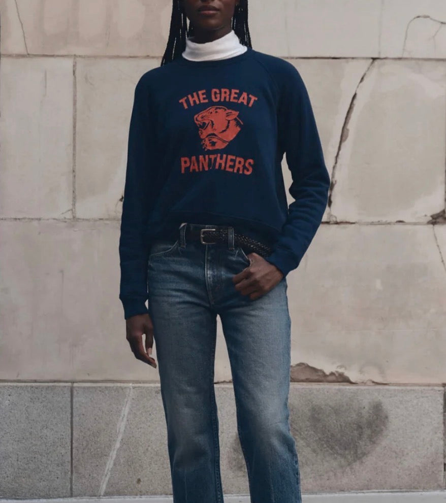 The Fleece Rookie Sweatshirt W/ Growling Panther True Navy