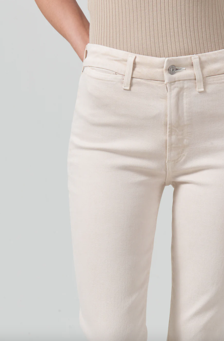 isola cropped trouser in almondette