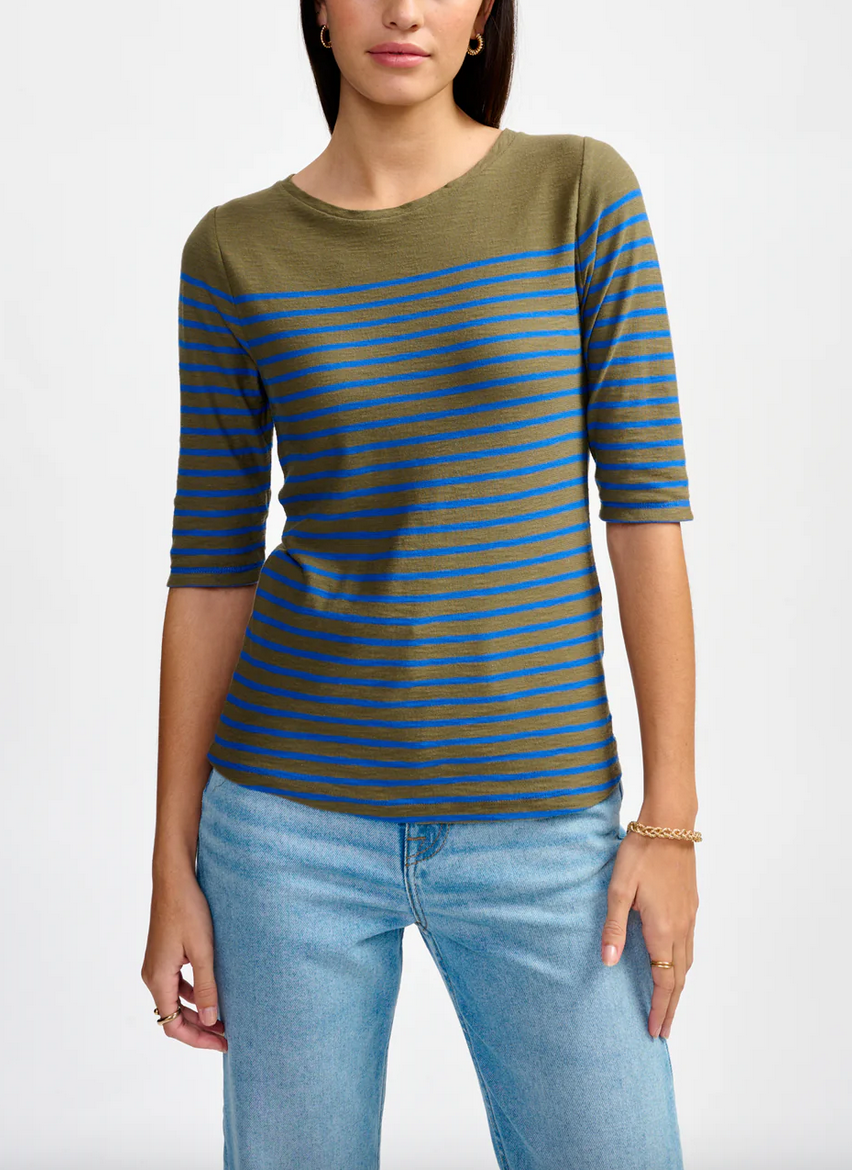 Mias t-shirt blue stripe
