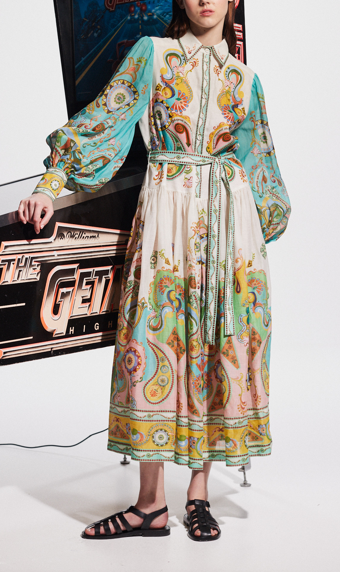 Pinball shirtdress multi