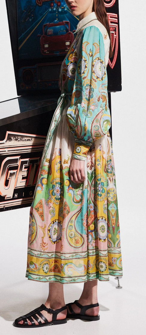 Pinball shirtdress multi