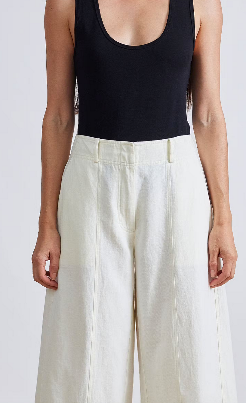 Malou wide leg pant cream