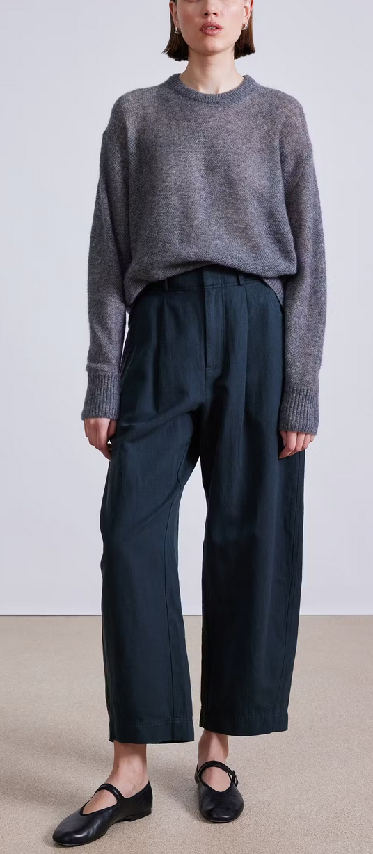 Bari crop trouser forest river