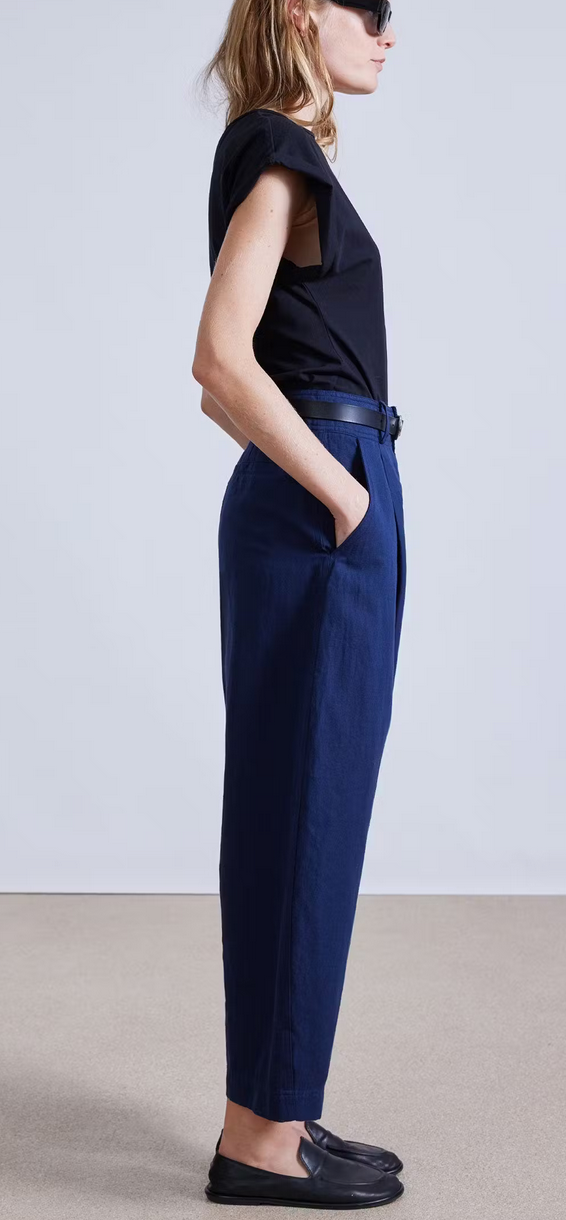Bari crop trouser indigo