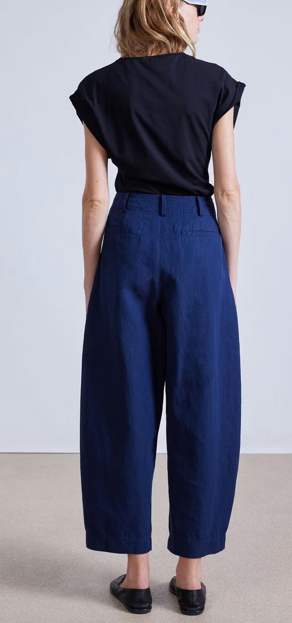 Bari crop trouser indigo