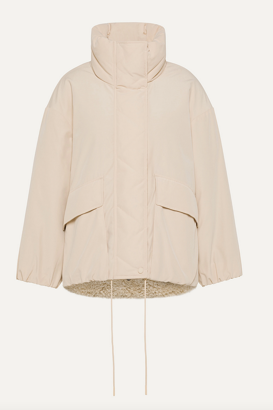 9256 reversible jacket in ecru/naturale