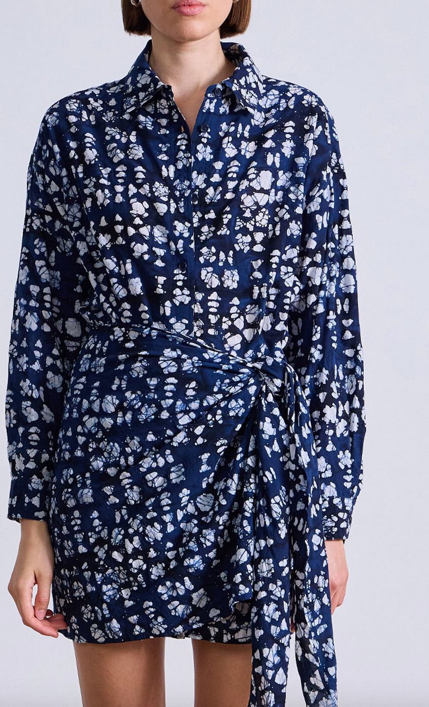 Alessandra mini batik geo indigo