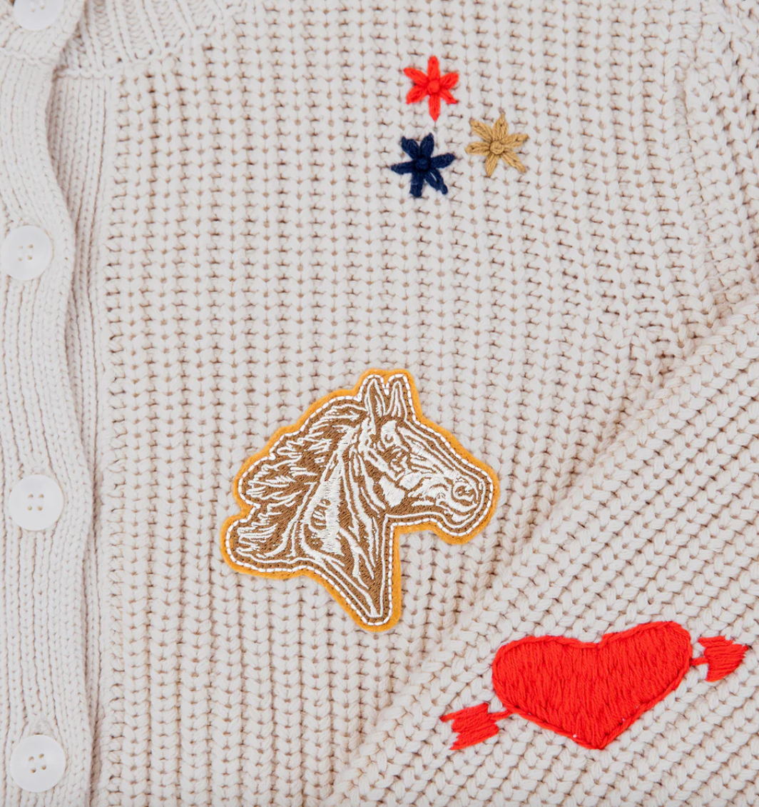 The collegiate cardigan natural