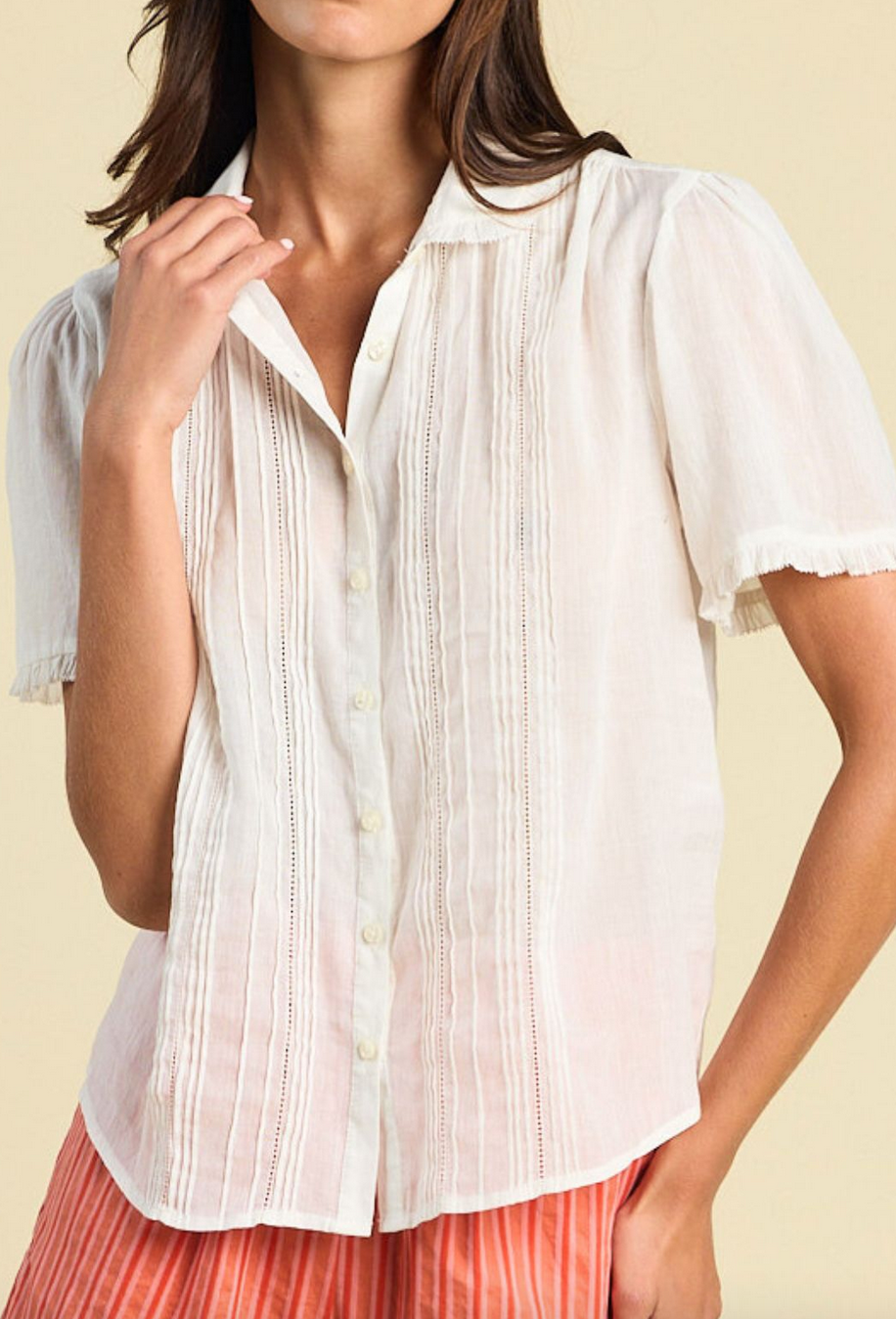 Millie blouse white voile