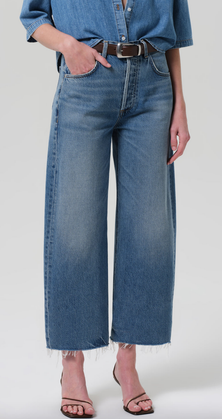 ayla raw hem crop in telegraph