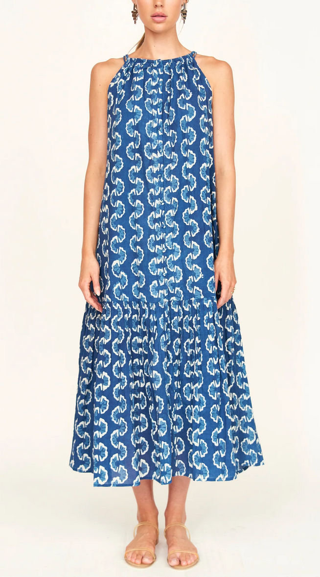 corsica sundress in indigo orchard road