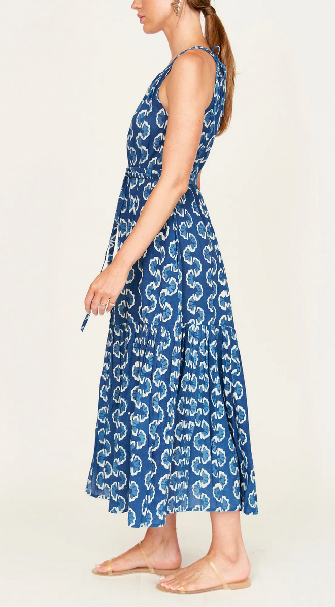 corsica sundress in indigo orchard road