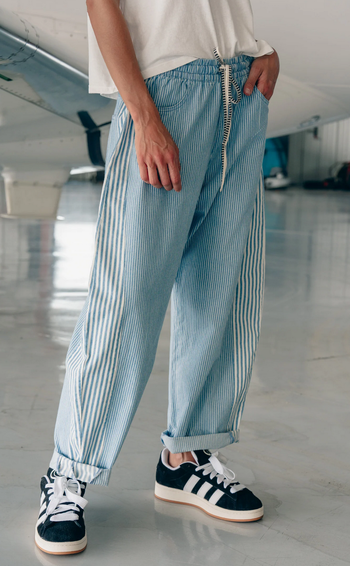 Cancun pant blue stripe
