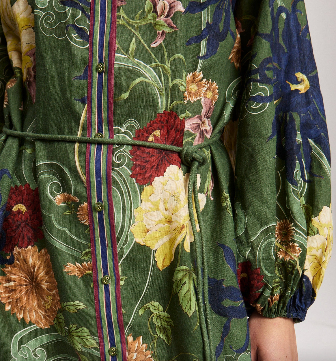 Avery shirtdress green