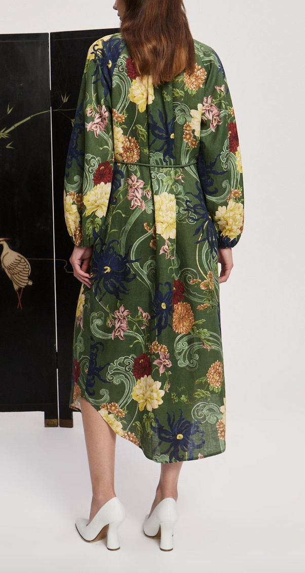 Avery shirtdress green