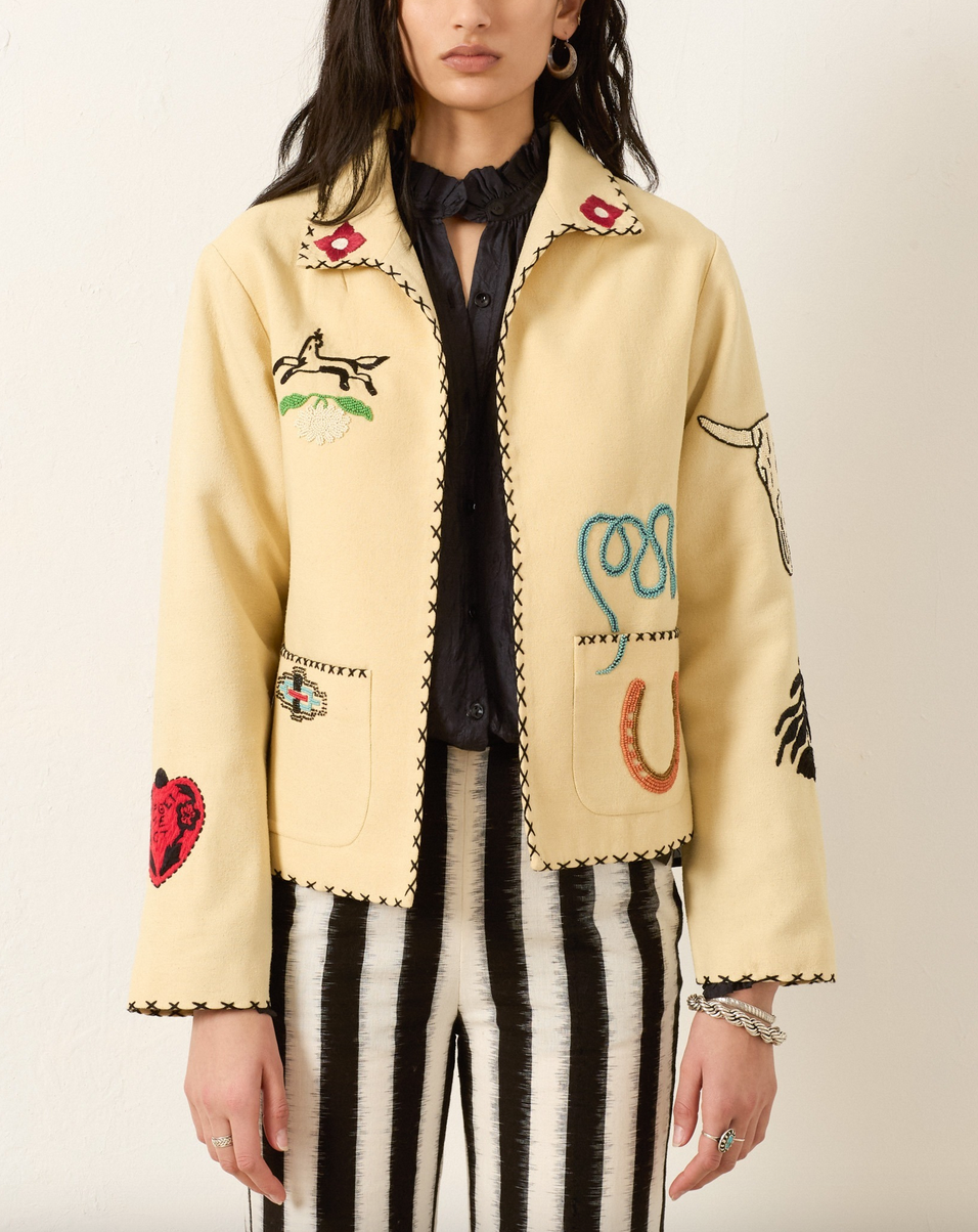 Francis rye tattoo jacket yellow rye