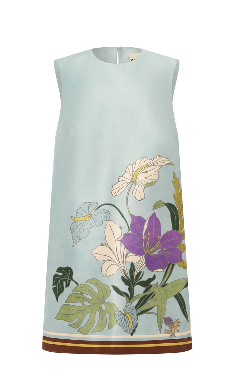 Alfie mini dress ice blue