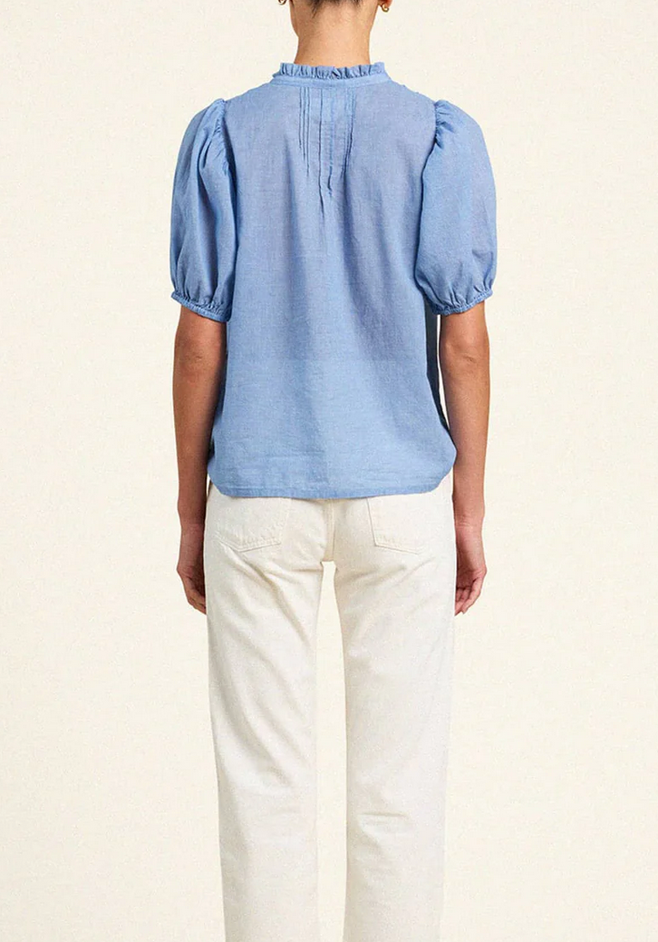 mira blouse brisa houndstooth