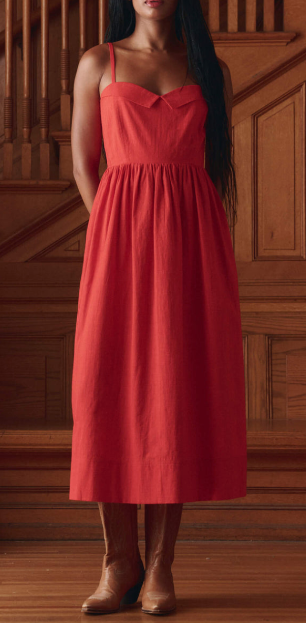 the verse dress hot red