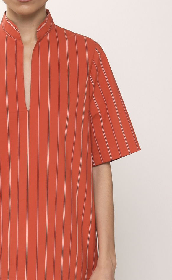 Griotte short dress paprika