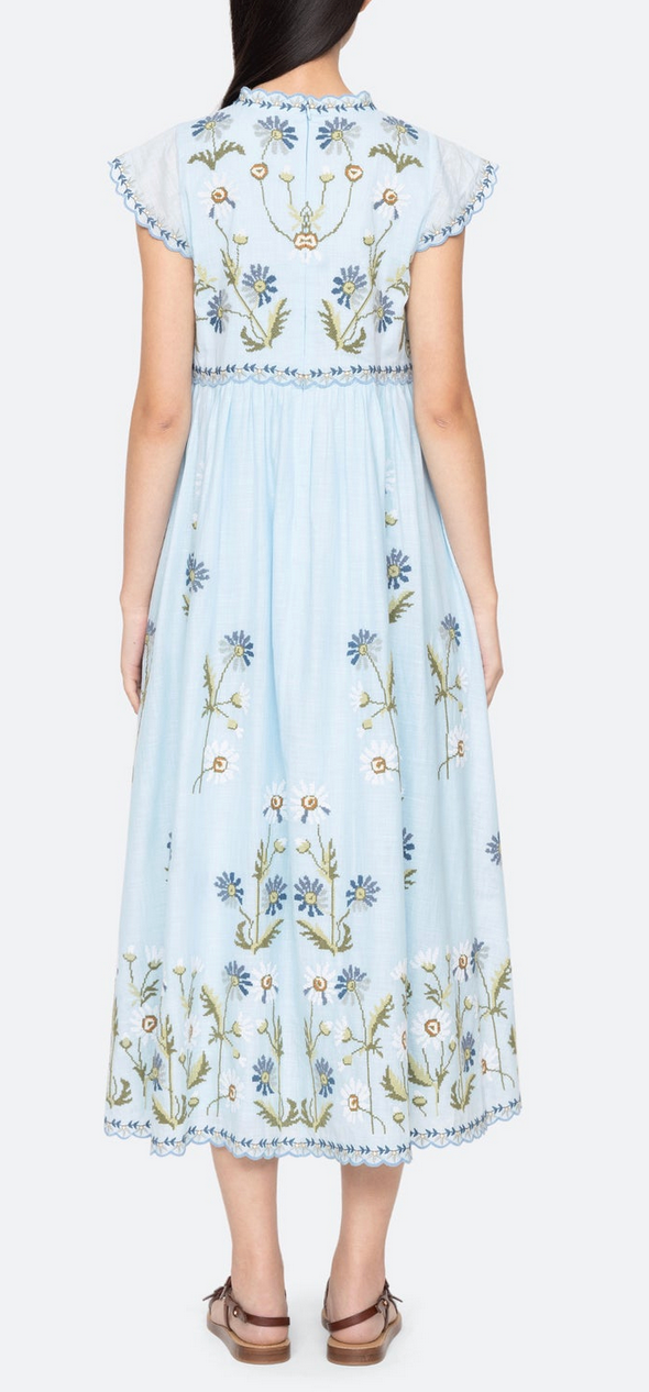Audra dress blue