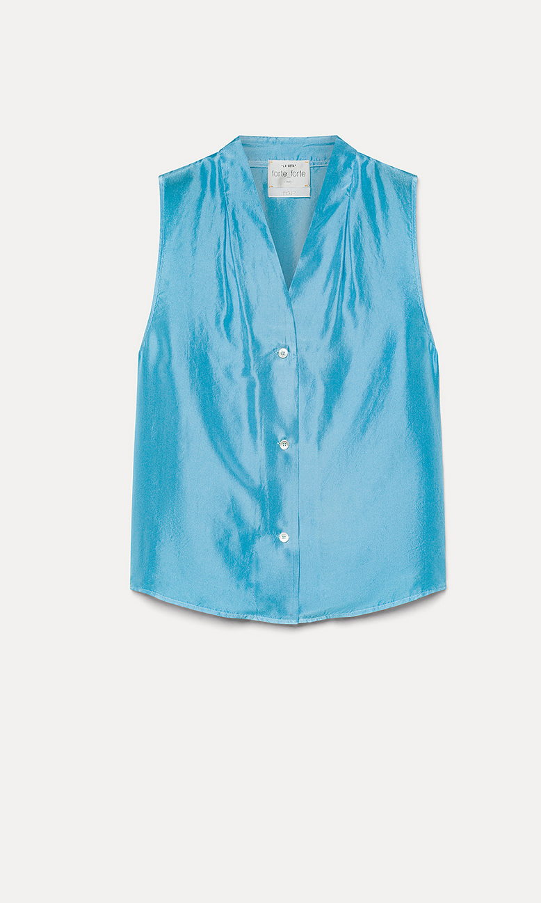 elegant habotai silk summer top turchino