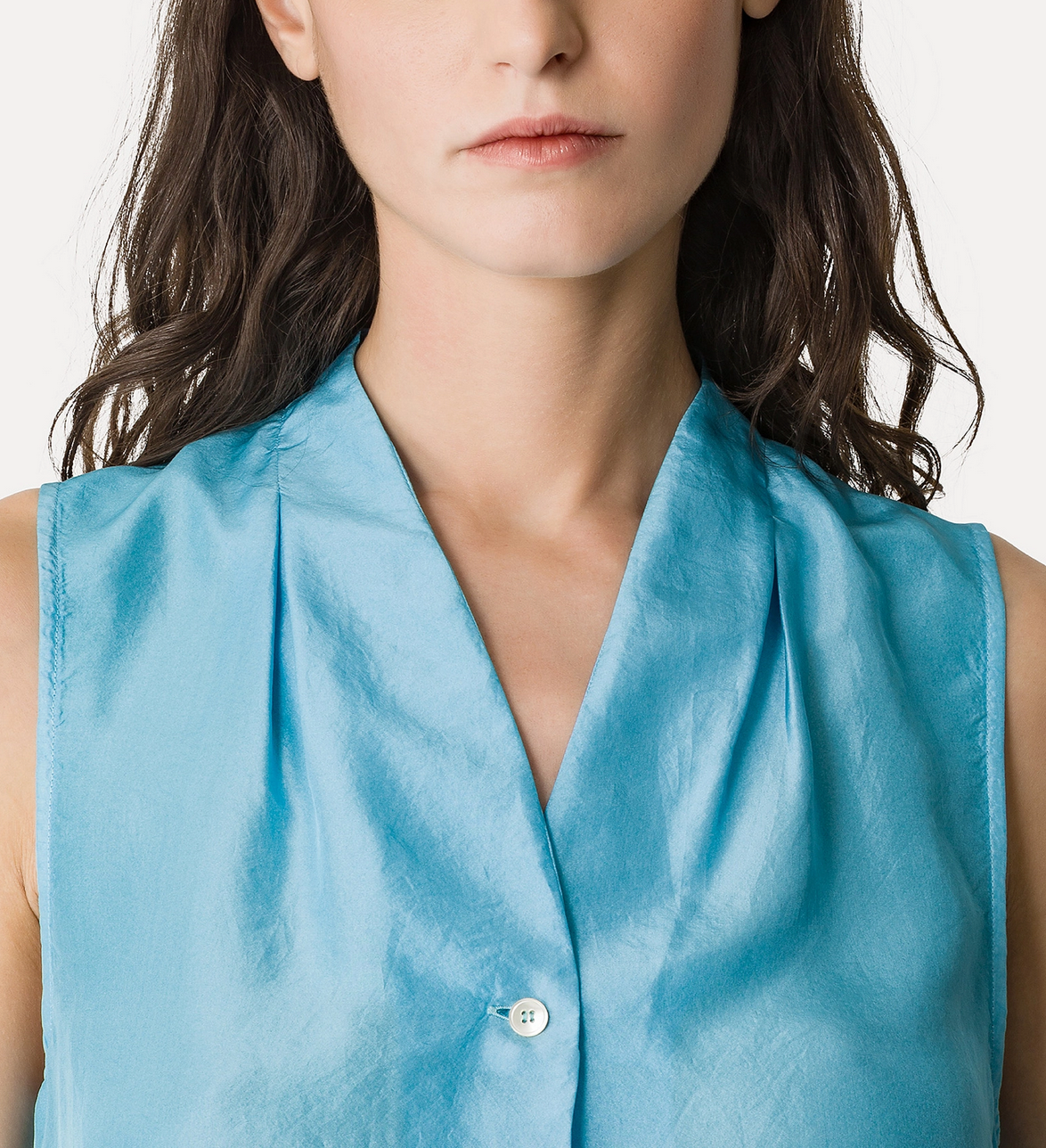 elegant habotai silk summer top turchino