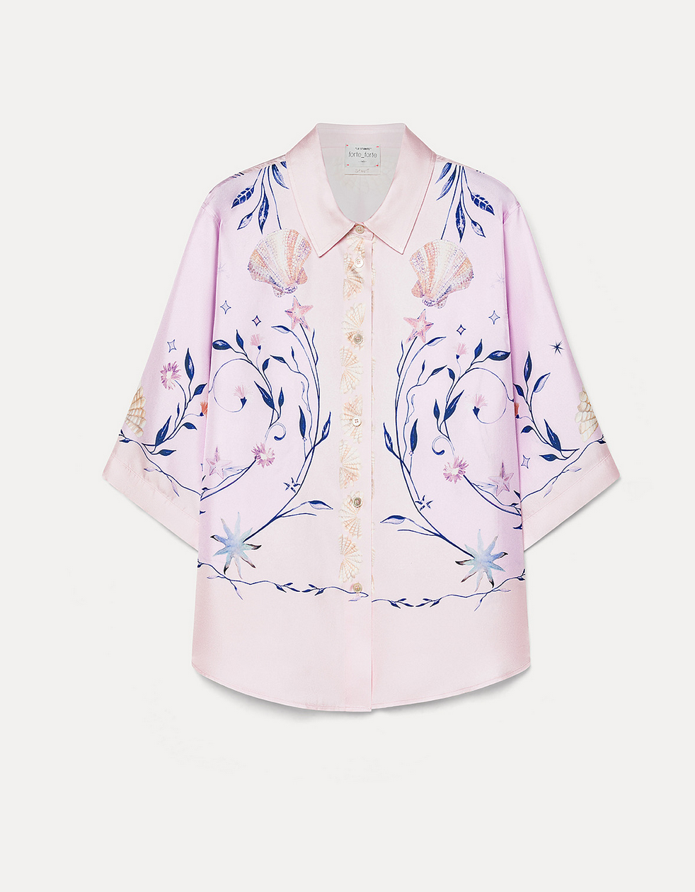 deliverance print half sleeve shirt top in sweet