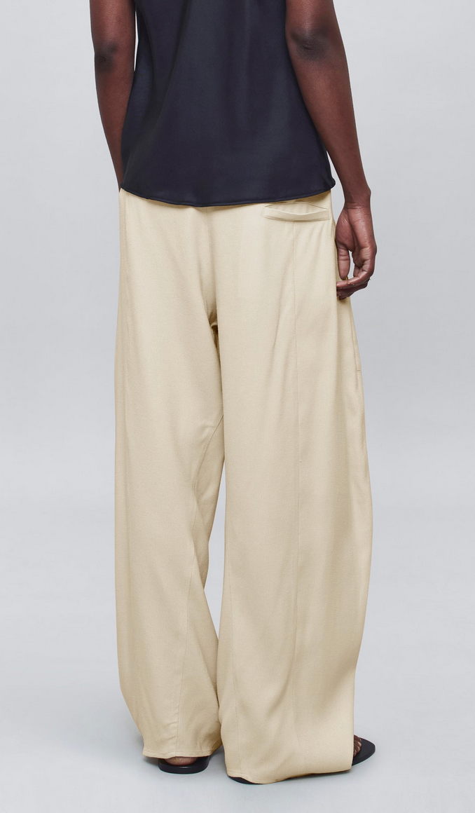 Clemence pant in waffle weave blonde