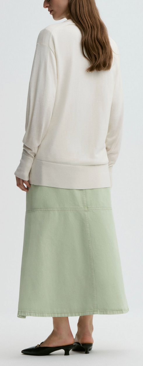 Solene denim skirt seacrest