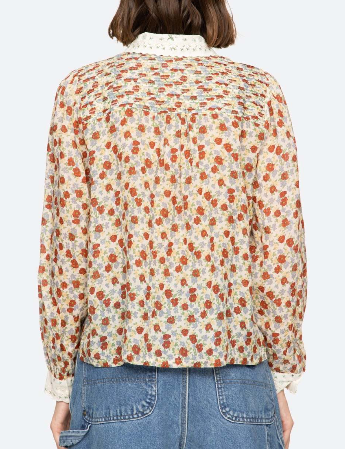 Viera print blouse