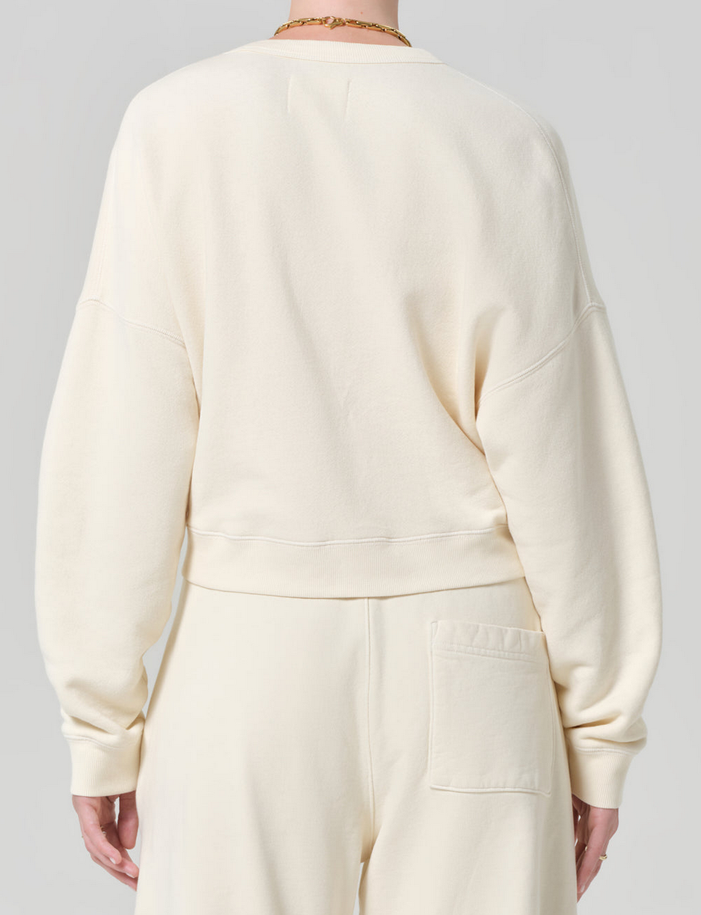 Rhomboid Henley Cream