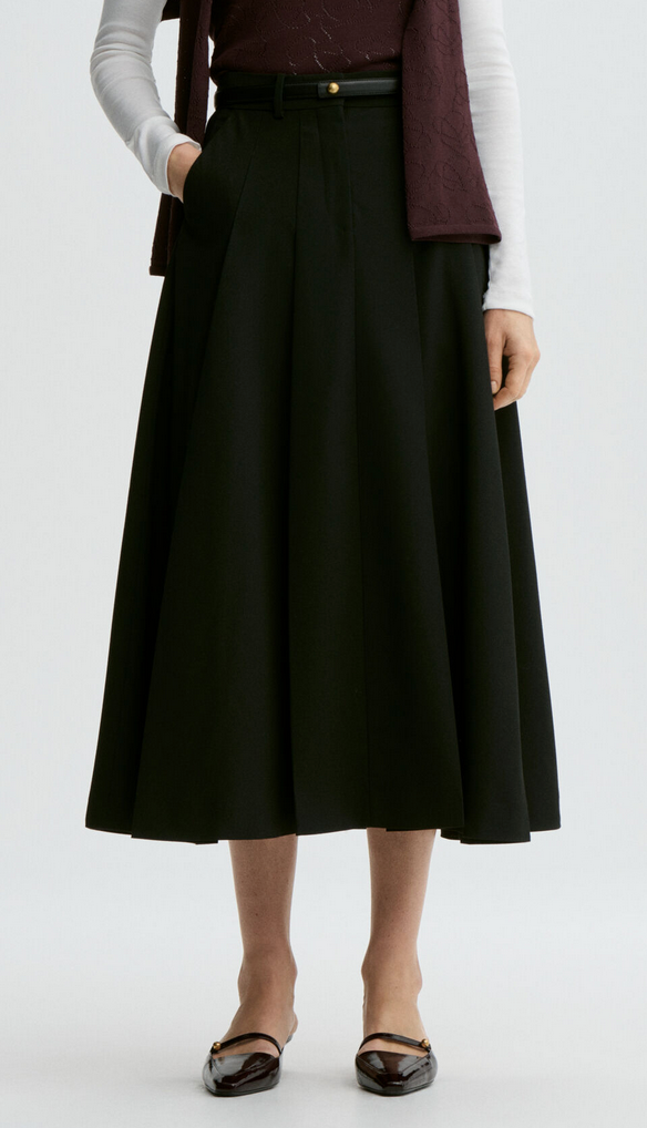 Edena Midi Skirt Black