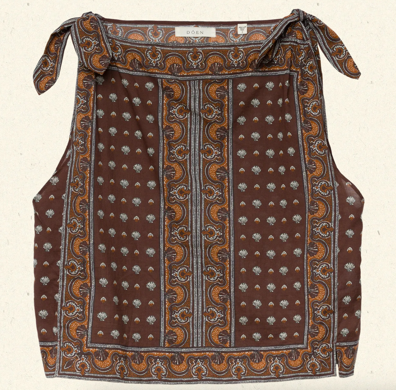 Amalia Top terre foulard de la mer