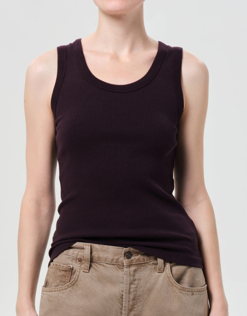 Poppy Tank In Eggplant