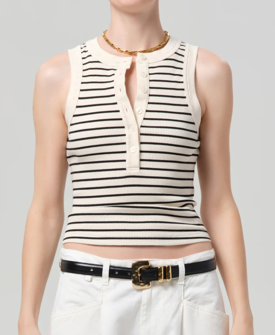 Caralyn Tank In Quartz Stripe
