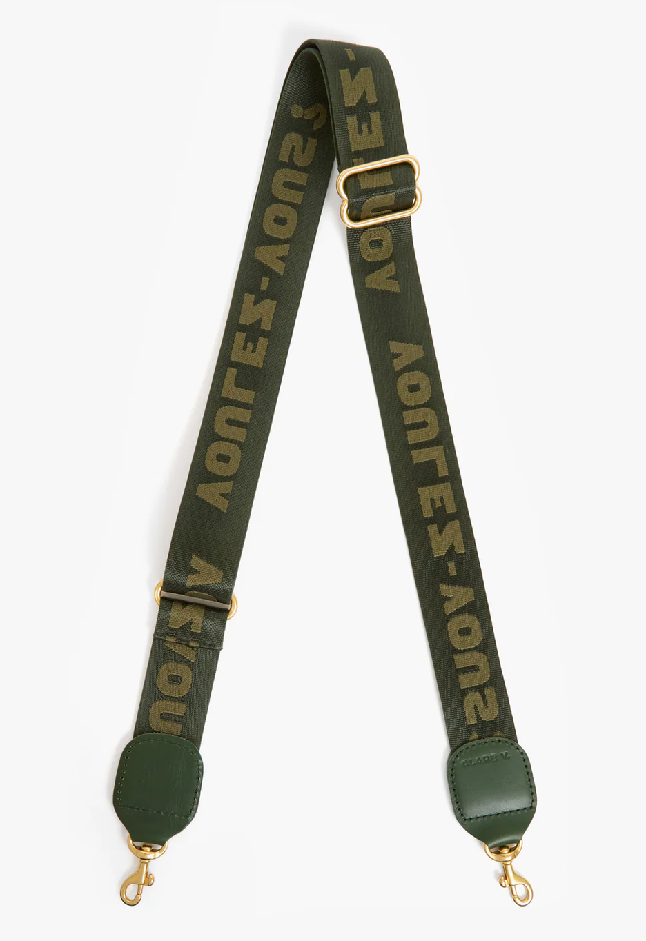 Moyen Messenger Medium Woven Diagonal Olive + Adjustable Crossbody Strap Army