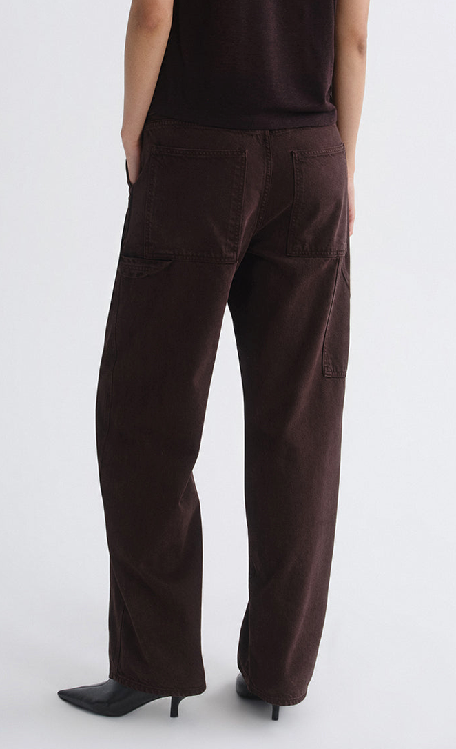 Lyndon Polished Utility Jean Flyweight In Sloe Berry