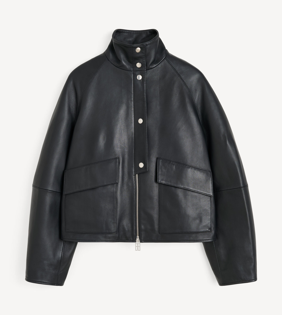 Suzanne Leather Jacket Black