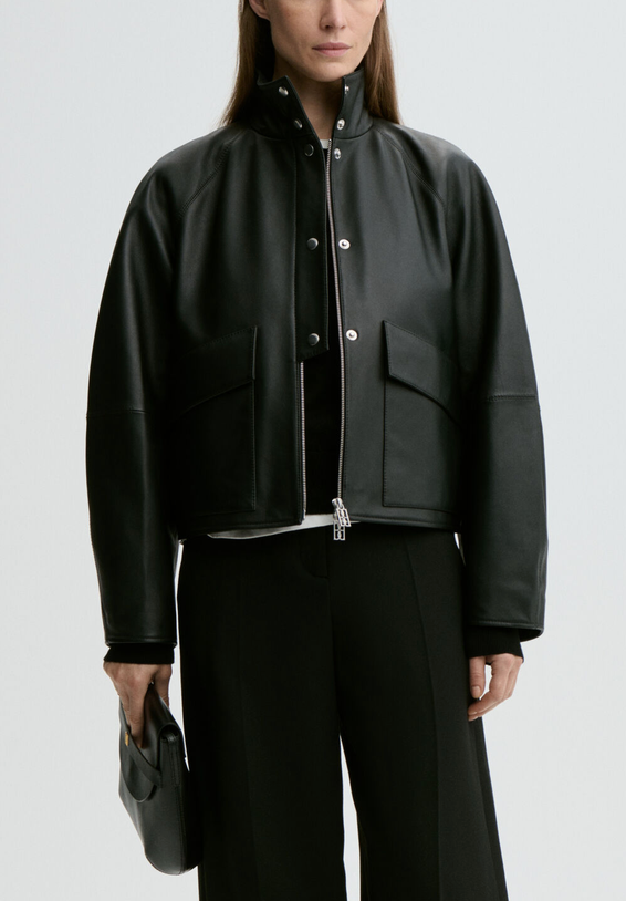 Suzanne Leather Jacket Black