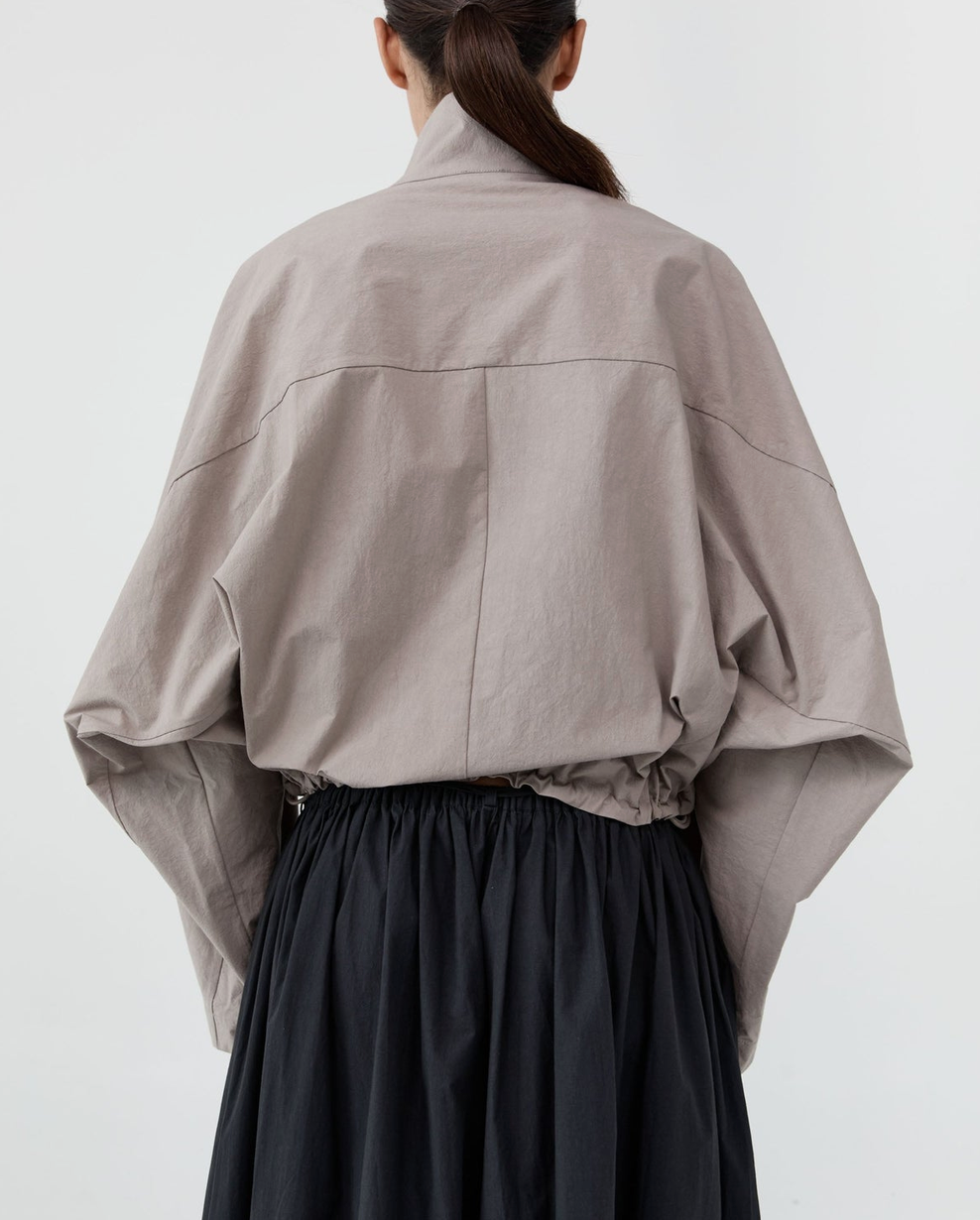 Technical Cotton Carpenter Jacket Grey Stone