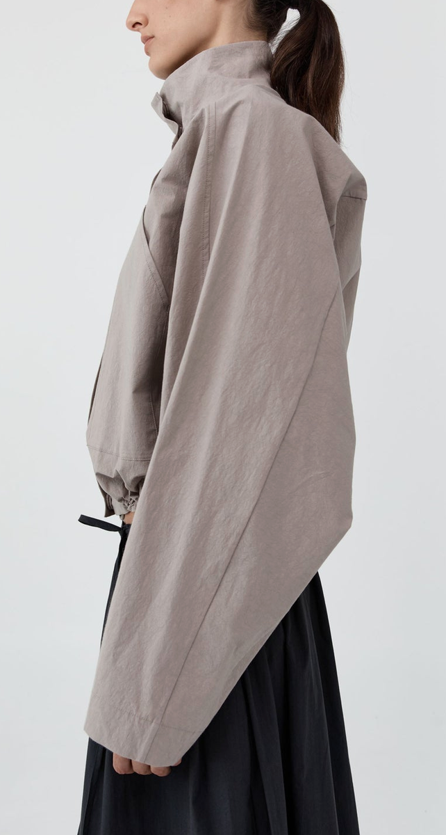 Technical Cotton Carpenter Jacket Grey Stone