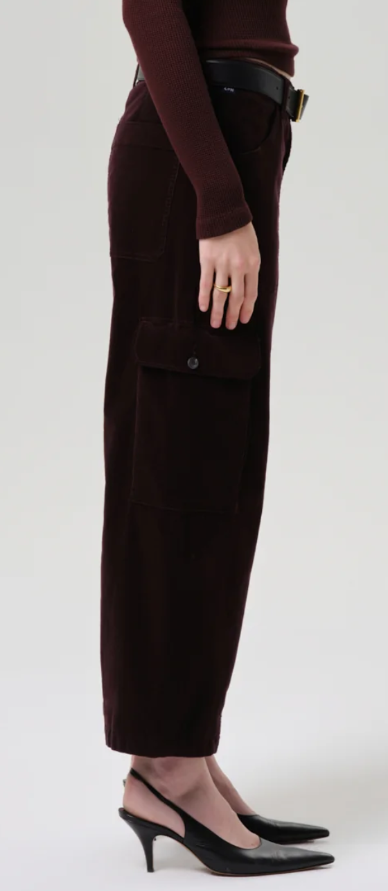 Thassos Twisted Seam Utility Corduroy pant in barrister