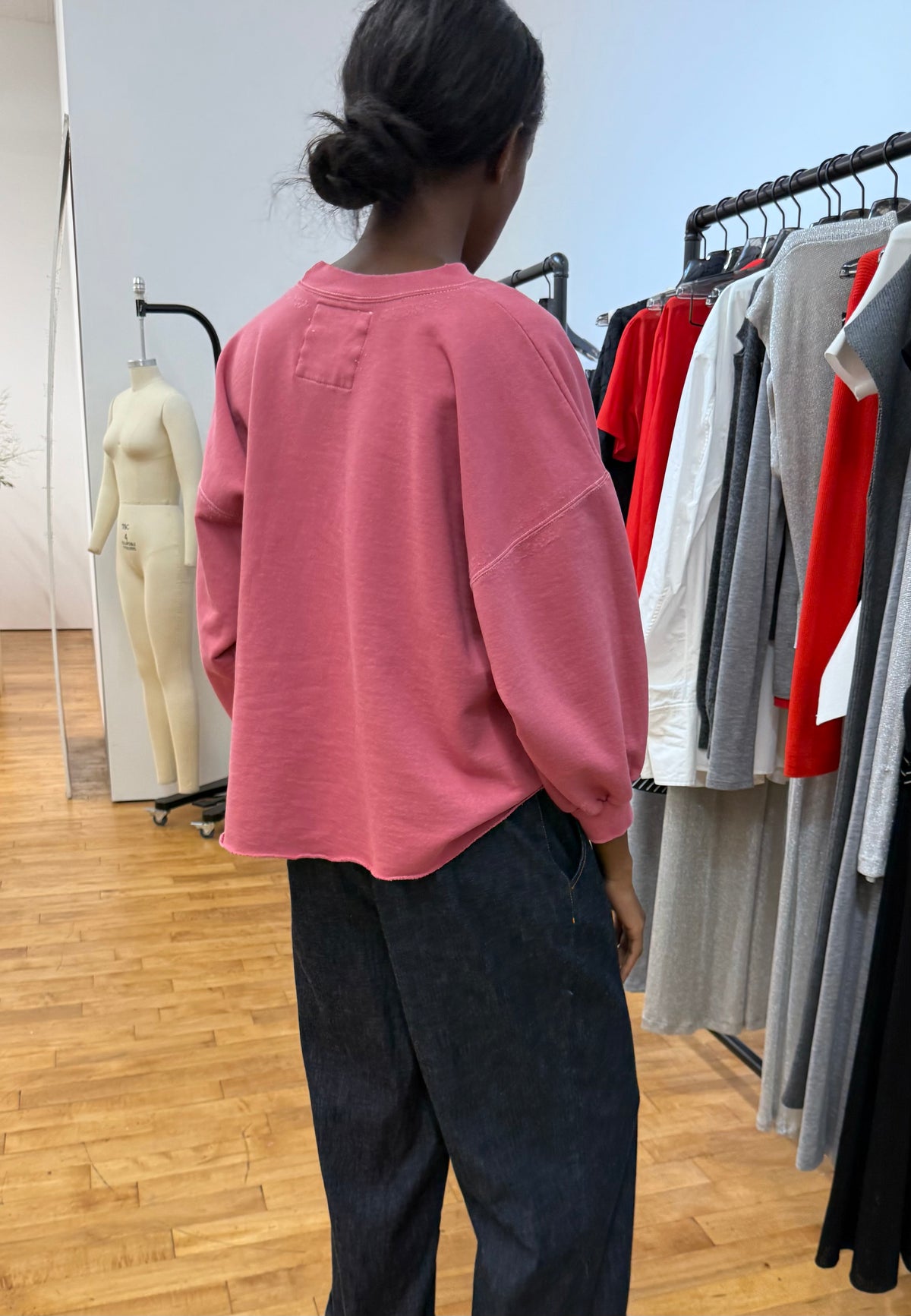 Fond sweatshirt rose