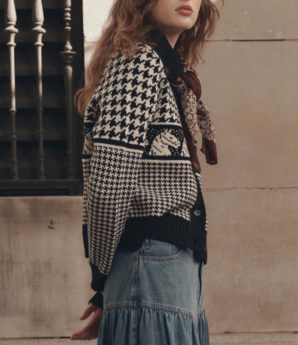 The Pony Cardigan Black
