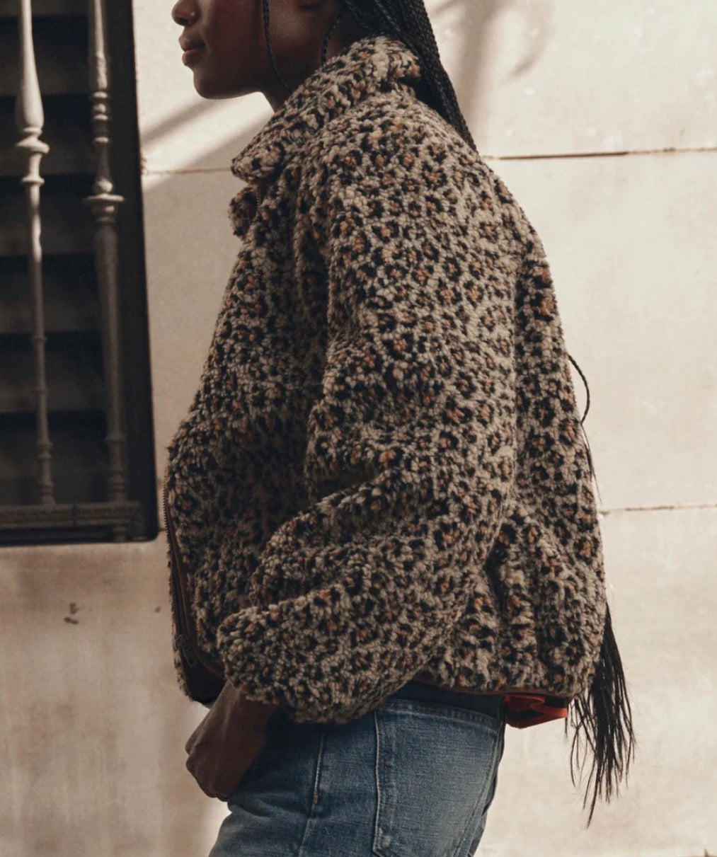The Vail Jacket Tan Leopard