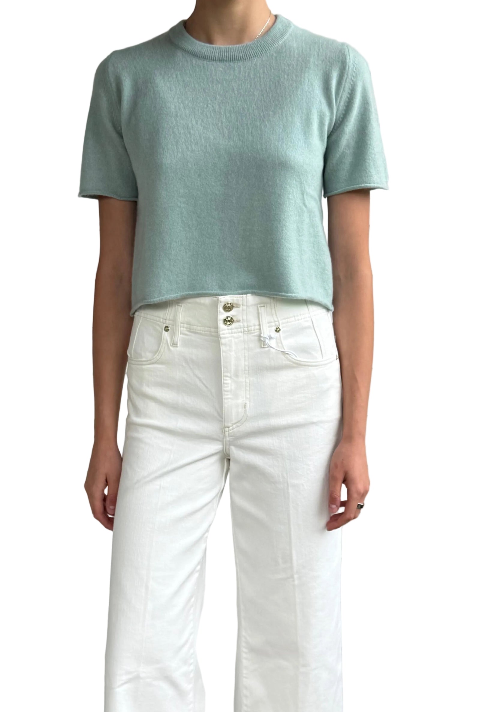 Short sleeve cashmere tee Dew