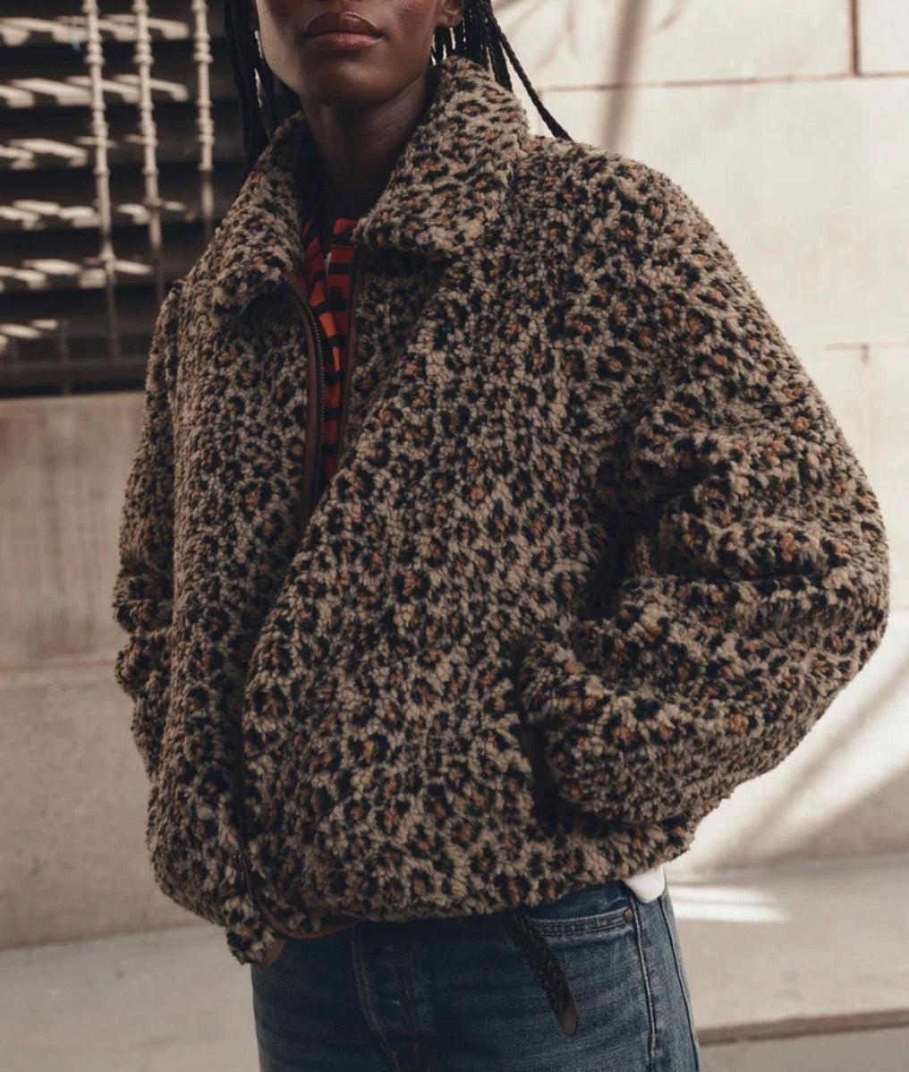 The Vail Jacket Tan Leopard