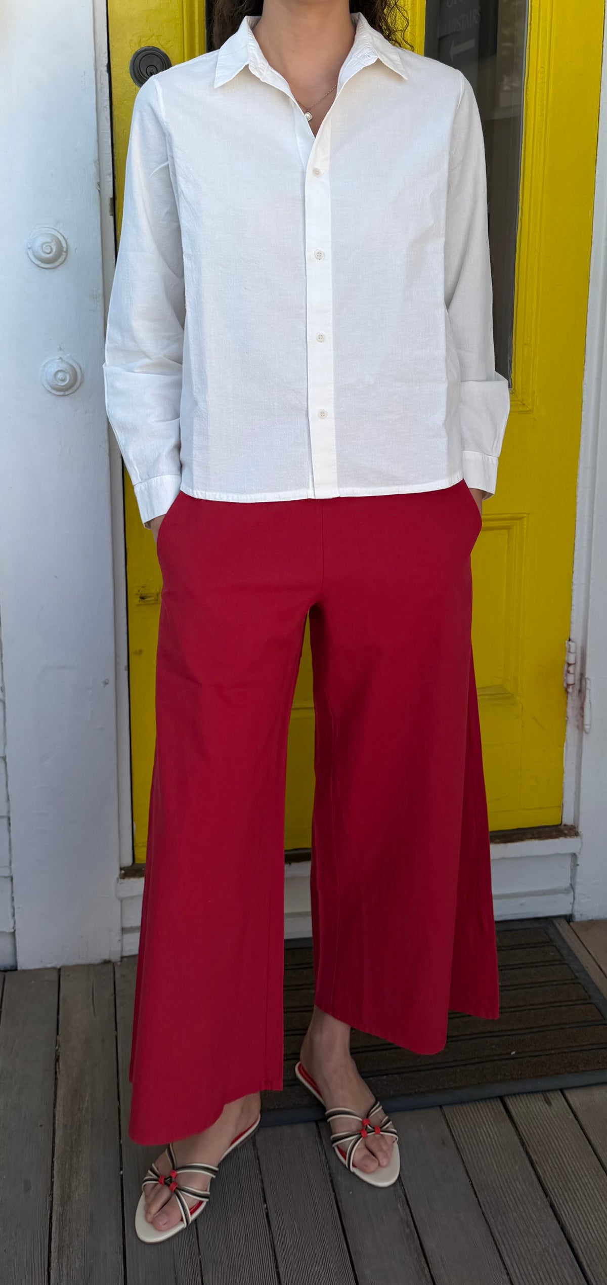 Camicia lino arenfi panna